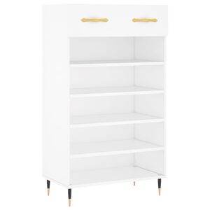 vidaXL Sapateira 60x35x105 cm derivados de madeira branco