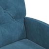 vidaXL Cadeiras de Jantar com Rodas 2 pcs Azul 58 x 67 x 97 cm Veludo