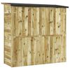 vidaXL Abrigo p/ ferramentas jardinagem 182x76x175 cm pinho impregnado