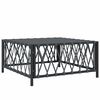 vidaXL Mesa de jardim 70x70x34 cm tecido antracite