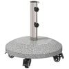 vidaXL Base de Guarda-sol de Granito com Rodas para Poste de 4-5 cm