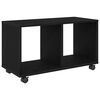 vidaXL Mesa de apoio Carvalho Preto 72 x 33 x 42,5 cm