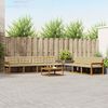 vidaXL Conjunto de Sof&aacute;s para Exterior 8 pcs Natural e Bege
