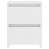 vidaXL Mesa de cabeceira 30x30x40 cm contraplacado branco