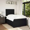 vidaXL Cama boxspring com colch&atilde;o 120x190 cm veludo preto