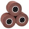 vidaXL Rolos de Lixa 3 unid. Castanho 12 x 12 x 10 cm Fibra sint&eacute;tica