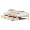 vidaXL Estrutura de cama com gavetas 90x190 cm madeira de pinho maci&ccedil;a