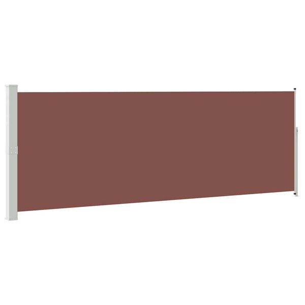 vidaXL Toldo lateral retr&aacute;til 160 x 500 cm castanho