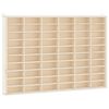 vidaXL Vitrine de colecionador de madeira com 60 compartimentos 60x4,5x40,5cm