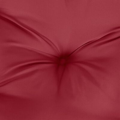 vidaXL Almofadão p/ sofá de paletes 120x80x12 cm tecido vermelho tinto