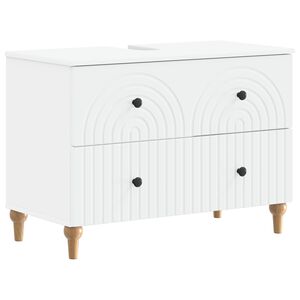 vidaXL Arm&aacute;rio para Pia de Banheiro ALKMAAR Branco 82 x 41 x 59 cm