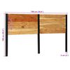 vidaXL Cabeceira de cama 180 cm madeira de ac&aacute;cia maci&ccedil;a/ferro