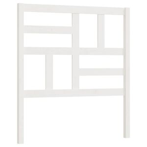 vidaXL Cabeceira de cama 106x4x104 cm pinho maci&ccedil;o branco