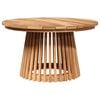vidaXL Mesa Lateral Castanho 70 x 70 x 40 cm Madeira de Teca S&oacute;lida