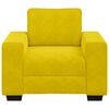 vidaXL Poltrona 100x77x82 cm veludo amarelo