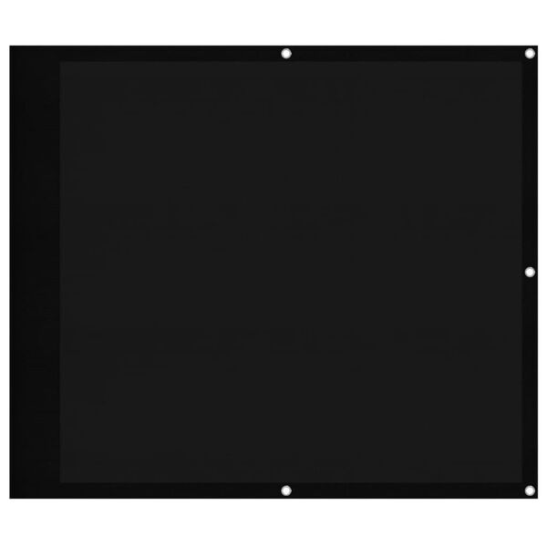 vidaXL Tela de varanda 90x700 cm 100% poli&eacute;ster oxford preto