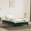 vidaXL Estrutura de cama sem colch&atilde;o 90x210 cm veludo verde-escuro