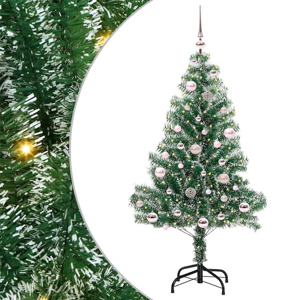 vidaXL &Aacute;rvore de Natal Artificial Coberta de Neve com Luzes de LED