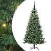 vidaXL &Aacute;rvore de Natal com 150 LEDs com suporte Verde 120 cm PVC