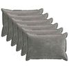 vidaXL Capa almofada 6 pcs HOUTEN Cinzento-Escuro 50 x 70 cm