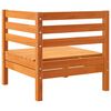 vidaXL Sof&aacute; de canto para jardim madeira de pinho maci&ccedil;a castanho-mel