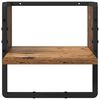 vidaXL Conjunto de prateleiras de parede 4 pcs Madeira Antiga