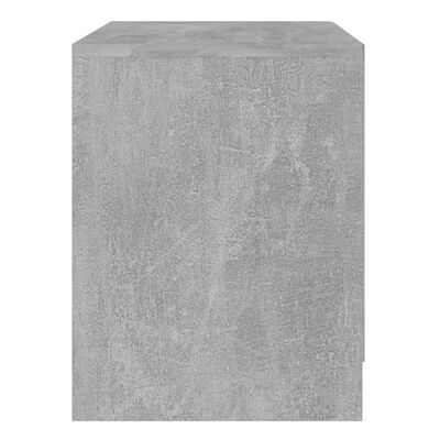 vidaXL Mesas de cabeceira 2pcs 45x34,5x44,5cm aglomerado cinza cimento