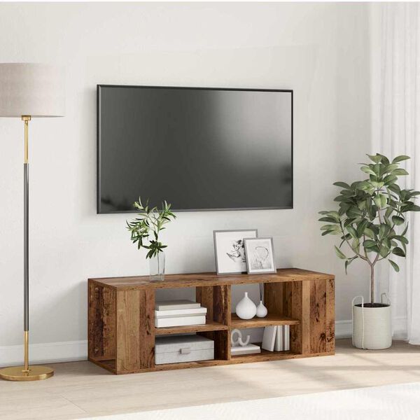 vidaXL Conjunto de m&oacute;vel de TV Madeira Antiga 102 x 35 x 35 cm