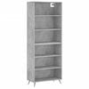 vidaXL Arm&aacute;rio alto 69,5x32,5x180cm derivados de madeira cinza cimento
