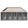 vidaXL Estrutura cama 90x190 cm derivados de madeira cinzento sonoma