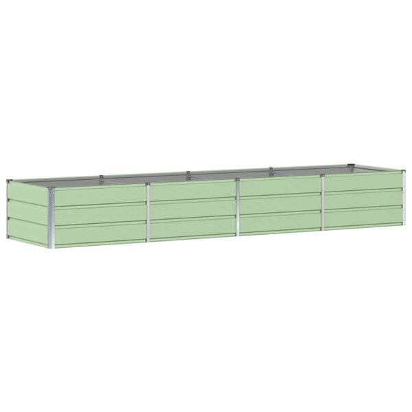 vidaXL Floreira Verde 320 x 80 x 45 cm A&ccedil;o