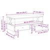 vidaXL Mesa de centro 100x51x45cm derivados de madeira cinzento sonoma