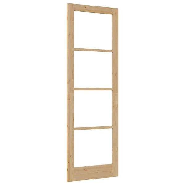 vidaXL Porta Interior com Vidro ORKDAL Castanho 78 x 232 cm
