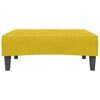 vidaXL Sof&aacute;-cama 2 lugares c/ apoio de p&eacute;s veludo amarelo