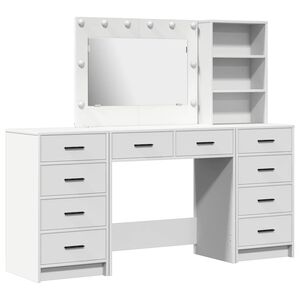vidaXL Mesa de vestir 3 unid. Branco 78,5 x 41 x 135 cm