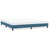 vidaXL Estrutura de cama sem colchão 180x210 cm veludo azul-escuro