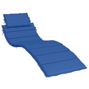 vidaXL Almofad&atilde;o p/ espregui&ccedil;adeira 186x58x4cm tecido oxford azul real