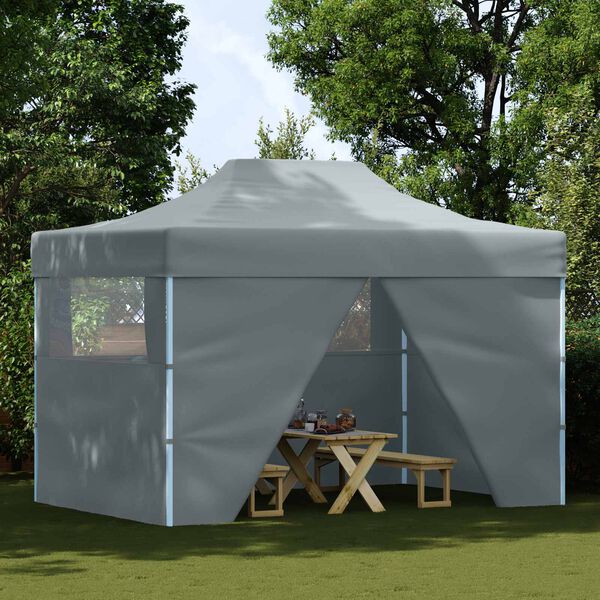 vidaXL Tenda de Festa Antracite 291 x 431 x 315 cm Tecido Oxford