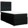 vidaXL Cama com molas/colch&atilde;o 90x190 cm tecido preto