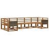 vidaXL Conjunto de Sof&aacute;s para Exterior 7 pcs Natural