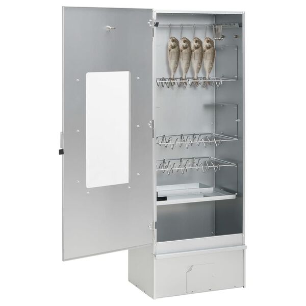 vidaXL Defumador p/ churrasqueira c/ gerador fumo frio a&ccedil;o galvanizado