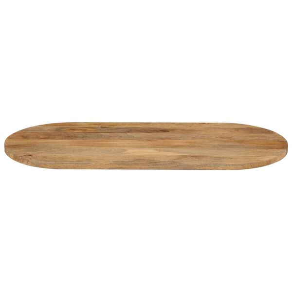vidaXL Tampo de mesa oval 100x40x2,5 cm madeira de mangueira maci&ccedil;a