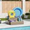 vidaXL Armazenamento de bóias junto à piscina 110x100x57 cm vime PE
