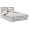 vidaXL Estrutura da Cama Cinzento 140 x 190 cm Derivados de Madeira