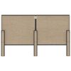 vidaXL Cama boxspring 160x200 cm tecido cinzento-escuro