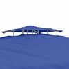VidaXL Gazebo com telhado duplo 3x3x2,68 m tecido azul