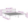 vidaXL Cama extra longa sem colch&atilde;o 200x210 cm madeira de pinho maci&ccedil;a