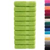 vidaXL Toalhas de banho premium SOLUND 10pcs 100x150 cm 600 gsm verde