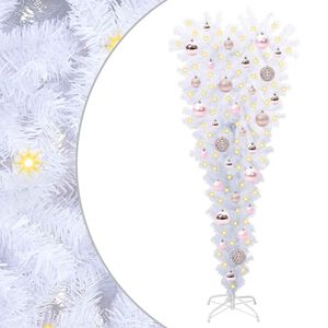 vidaXL &Aacute;rvore de Natal Artificial com 150 LEDs Branco 120 cm PVC e A&ccedil;o