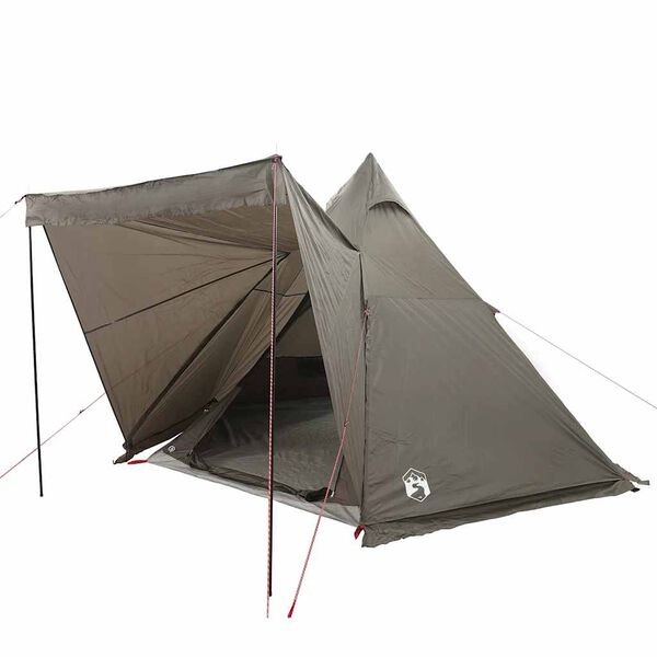 vidaXL Tenda familiar tipi para 6 pessoas impermeável castanho